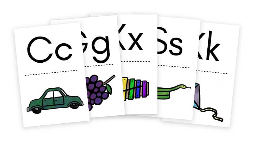 Free Printable Alphabet Flash Cards Upper And Lower Case With Pictures