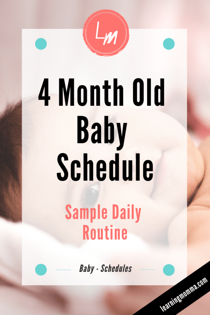 4 month old baby day schedule