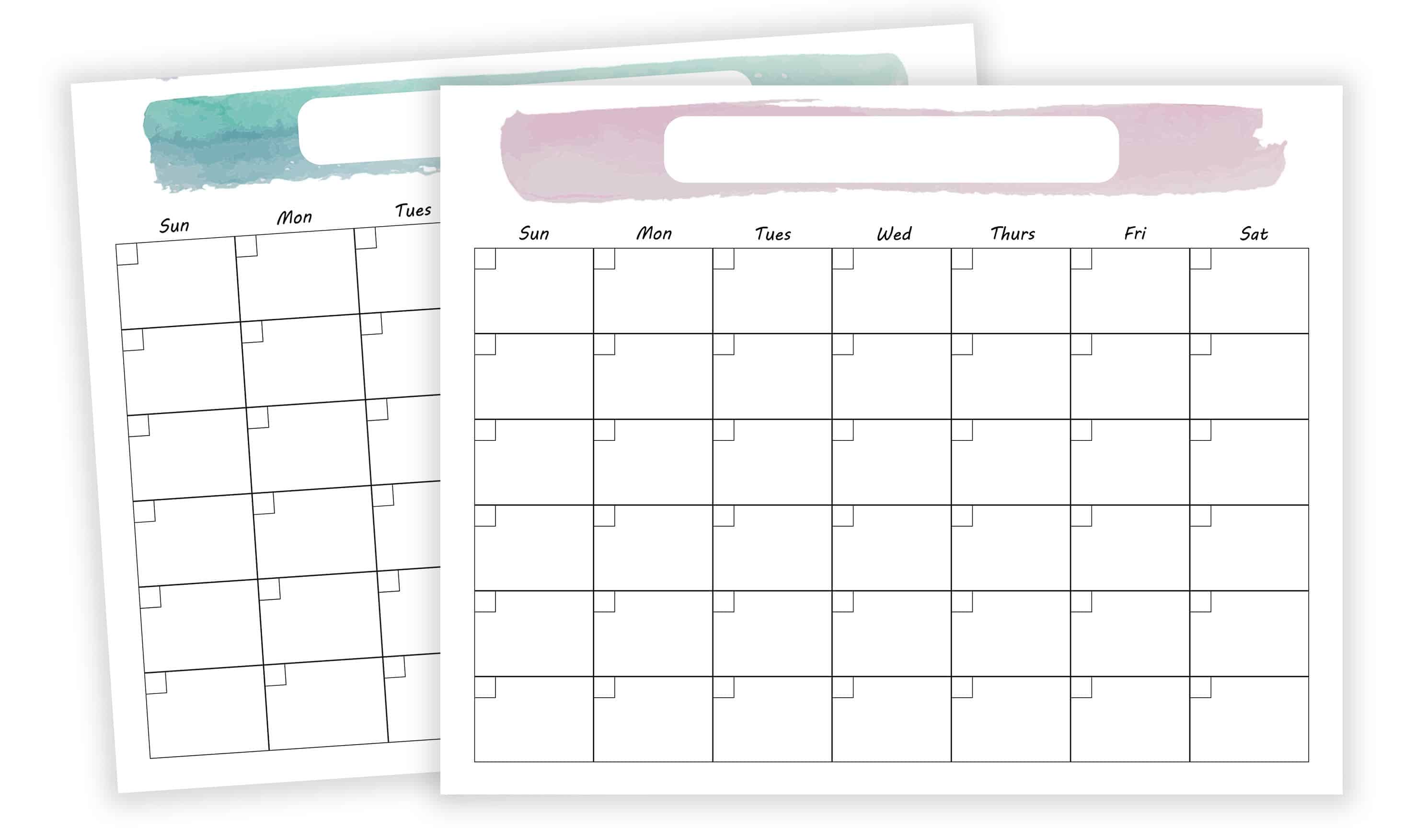 beautiful calendar template Learning Momma