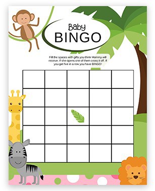 Free Printable Baby Shower Games With Answer Key - Baby Girl Safari