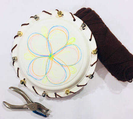 amazing-paper-plate-musical-craft-for-kids-to-play-with Tambourine Musical Instrument Crafts