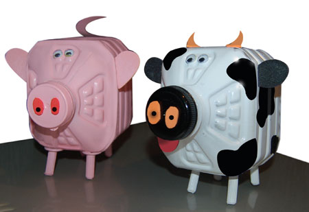animal-money-bank-craft-with-plastic-bottle Recycled Animal Money Bank Craft Idea With Plastic Bottle For Kids