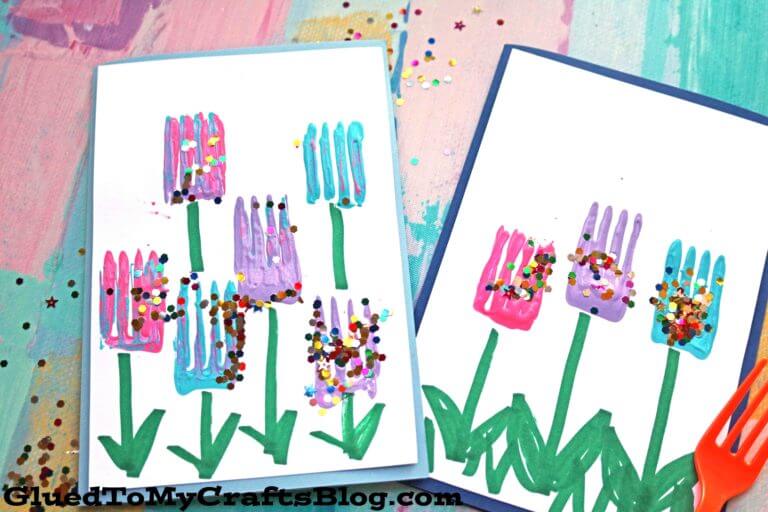 beautiful-fork-tulip-glitter-flower-painting-art-ideas-for-toddlers Beautiful Fork Tulip Glitter Flower Painting Art Ideas For Toddlers