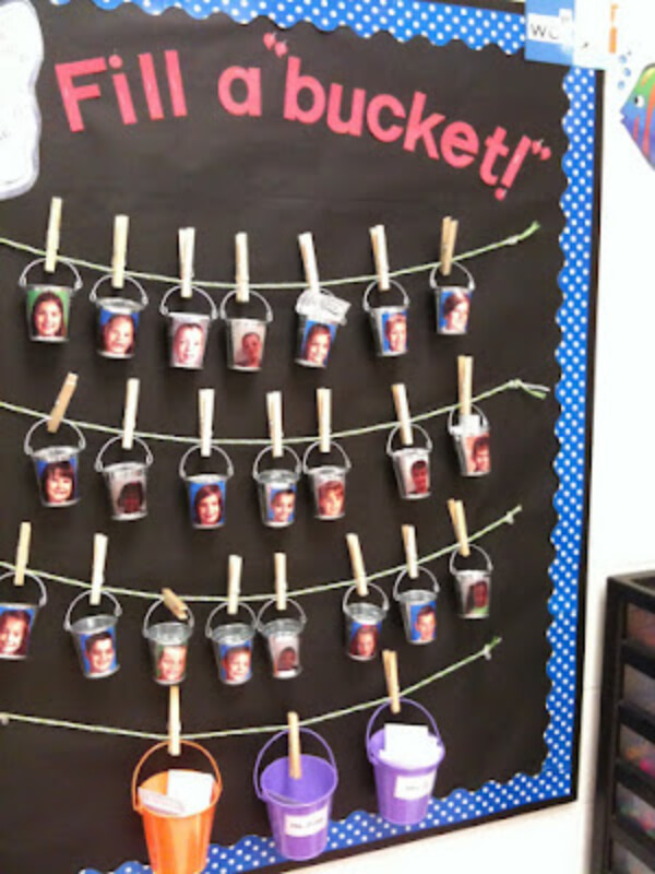 bucket-filling-concept-display-for-student-interactive-bulletin-boards-for-classroom Bucket Filling Concept Display For Student