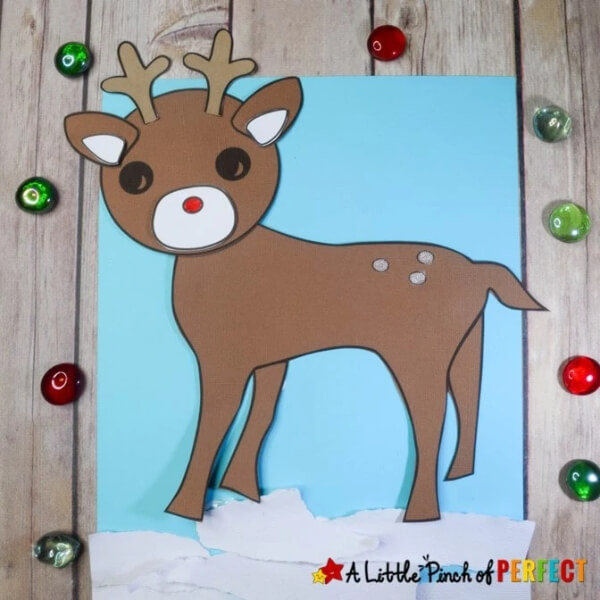 christmas-rudolph-reindeer-craft_a-little-pinch-of-perfect_square-2 Easy Reindeer Christmas Craft Activity