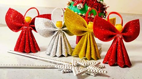 cute-little-angel-decoration-craft-for-christmas-tree Cute Little Angel Decoration Craft For Christmas Tree