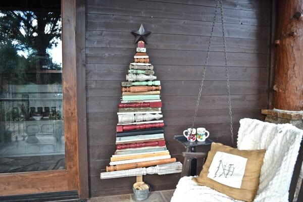 diy-recycled-wood-scrap-christmas-tree-craft DIY Recycled Wood Scrap Christmas Tree Craft Wood Christmas Crafts