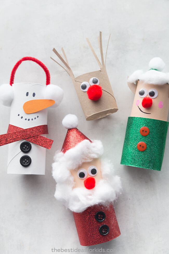 diy-sant-clause-decoration-craft-using-toilet-paper-roll DIY Sant Clause Craft Using Toilet Paper Roll