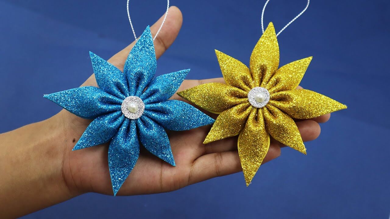 diy-snowflakes-ornament-decoration-craft-in-star-shape DIY Snowflakes Ornament Decoration Craft In Star Shape