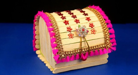 Easy And Beautiful Jewellery Box Popsicle Stick Craft Ideas