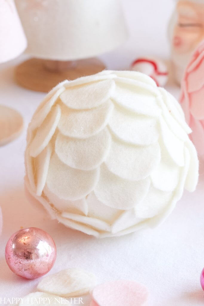 easy-and-simple-styrofoam-ball-christmas-ornament-craft-idea Easy & Simple Styrofoam Ball Christmas Ornament Craft Idea Styrofoam Balls Crafts & Ornaments for Christmas