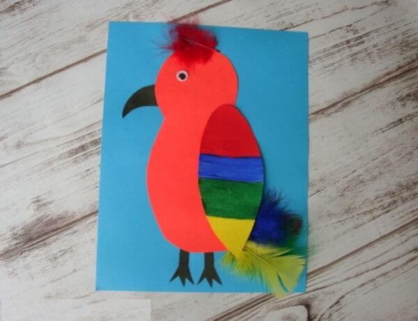easy-parrot-craft-activity-for-kids Easy Parrot Craft Activity For Kids