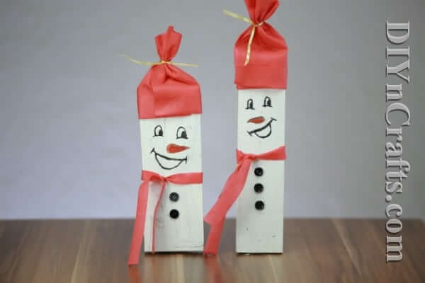 easy-to-make-smiley-snowman-craft-using-tissue-paper-and-ribbon Easy To Make Smiley Snowman Craft Using Tissue Paper & Ribbon