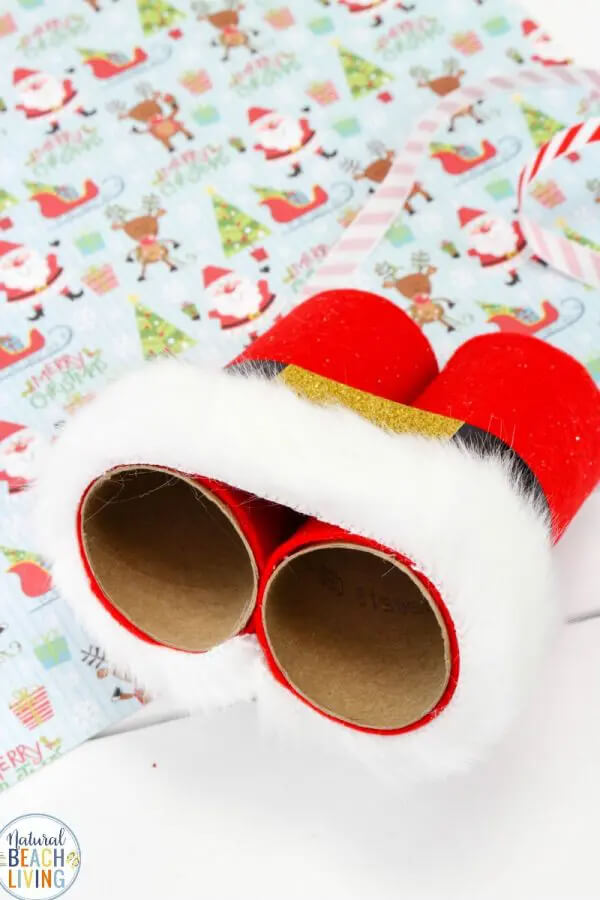 festive-santa-crafts-for-kids-23 Santa Binoculars Christmas Santa Crafts Made With Everyday Supplies