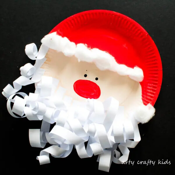 festive-santa-crafts-for-kids-3 Paper Plate Santa Christmas Santa Crafts Made With Everyday Supplies