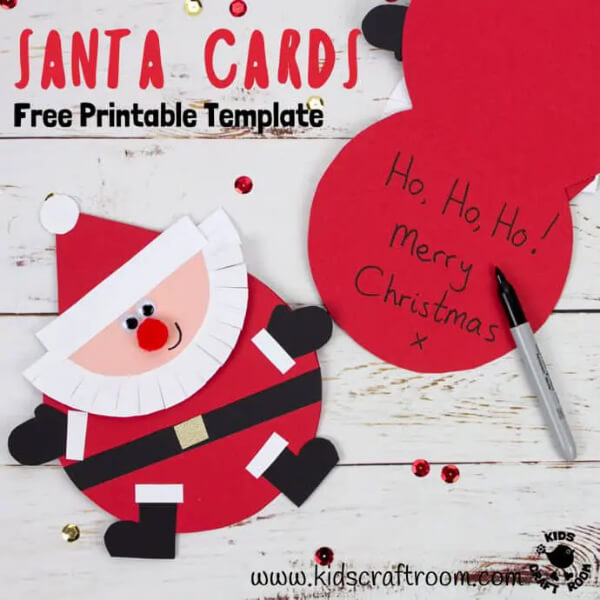 festive-santa-crafts-for-kids-31-copy Santa Christmas Card