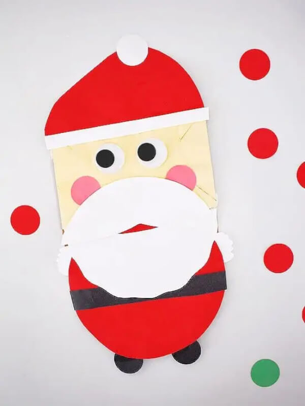 festive-santa-crafts-for-kids-9 Paper Bag Santa Craft