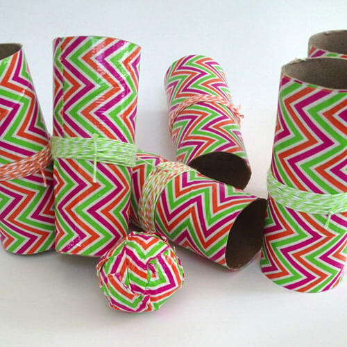 fun-paper-towel-roll-bowling-game-activity-using-duct-tape Fun Paper Towel Roll Bowling Game Activity Using Duct TapePaper Towel Roll Crafts