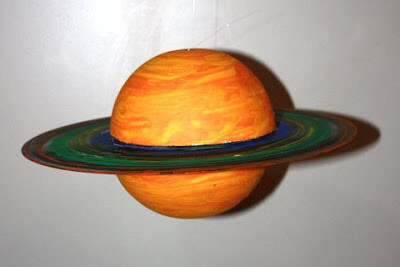 fun-to-make-saturn-model-craft-idea-with-styrofoam-balls-and-old-cd Fun-To-Make Saturn Model Craft Idea With Styrofoam Balls & Old CD