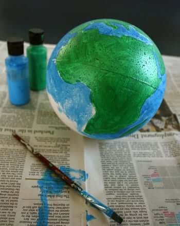 fun-to-make-simpel-earth-model-idea-for-kids Fun-To-Make Simple Earth Model Idea For KidsStyrofoam Ball Science Projects