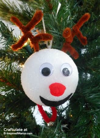funky-styrofoam-ball-reindeer-ornament-craft-idea-for-christmas Funky Styrofoam Ball Reindeer Ornament Craft Idea For Christmas