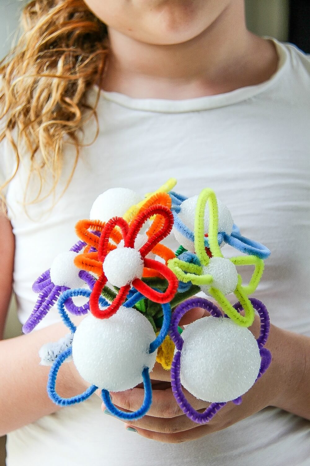 handmade-flower-bouquet-spring-craft-using-pipe-cleaners-and-styrofoam-balls Handmade Flower Bouquet Spring Craft Using Pipe Cleaners & Styrofoam Balls Spring Flower Crafts for Kids