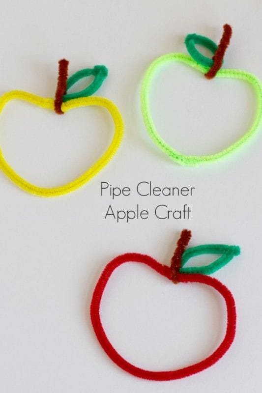 kids-crafting-pipe-cleaner-apples