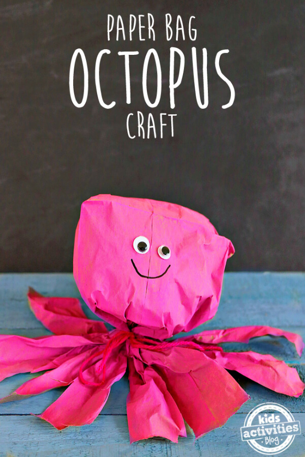 paper-bag-octopus-crafts-activities-for-kids DIY Simple Octopus Craft Using Paper Bag