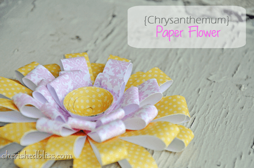 paper-flower-chrysanthemum 3D Paper Flower Chrysanthemum Craft For Kids