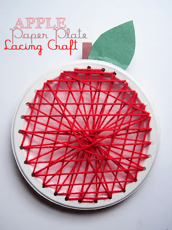 paper-plate-apple-lacing-craft