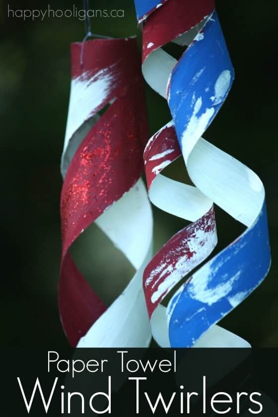 patriotic-wind-twirlers-craft-project-with-empty-paper-towel-roll Patriotic Wind Twirlers Craft Project With Empty Paper Towel Roll