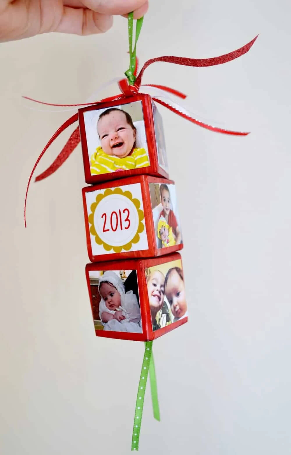 personalized-photo-ornaments-craft-made-with-mod-podge Wood Christmas Crafts