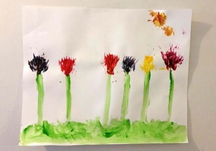 simple-and-fun-fork-flower-painting-art-ideas-for-preschoolers Simple And Fun Fork Flower Painting Art Ideas For Preschoolers Fork Flower Painting Art Ideas