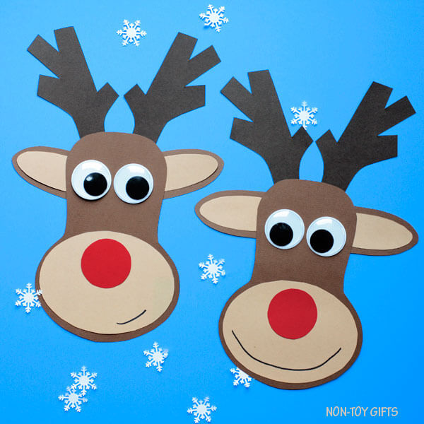 simple-paper-reindeer-craft-toddler Reindeer Craft & Activities For Toddlers