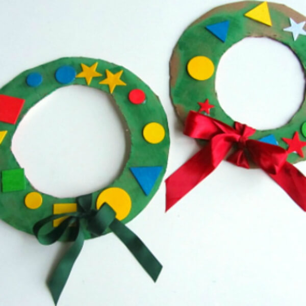 simple-shapes-wreaths shapes Wreath Craft