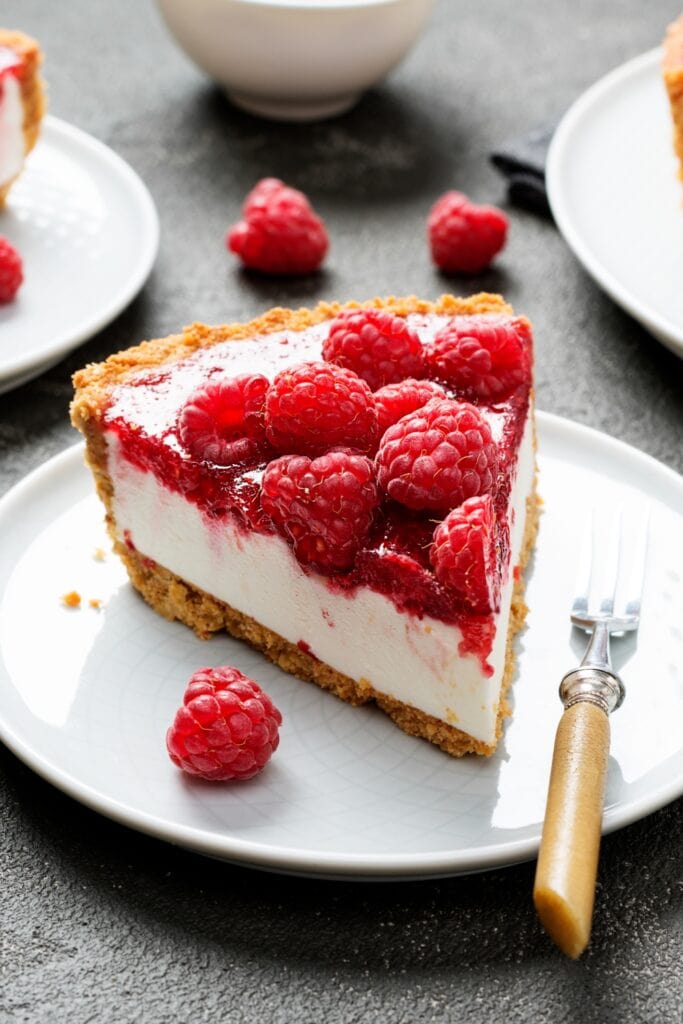 Slice of Raspberry Cool Whip Pie