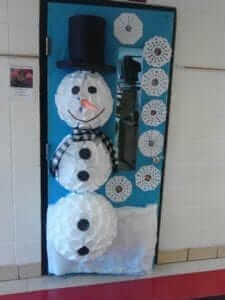 snowman-theme-classroom-door-decoration-for-christmas Snowman Theme Classroom Door Decoration For Christmas