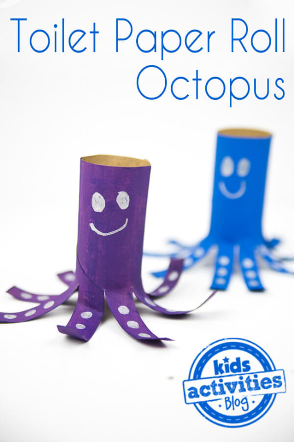toilet-paper-roll-octopus-crafts-activities-for-kids DIY Colorful Octopus Craft With Toilet Paper Roll
