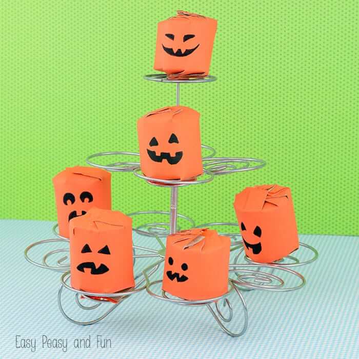 toilet-paper-roll-pumpkin-halloween-crafts-for-kids Toilet Paper Roll Pumpkin Halloween Crafts For Kids