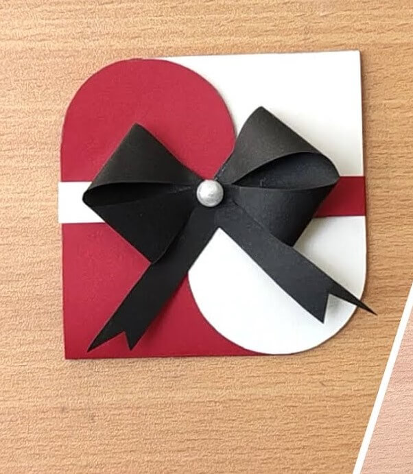 womens-day-greeting-card-making-with-paper-and-ribbon Women's Day Greeting Card Making With Paper & Ribbon - Women's Day Artistry and Decor