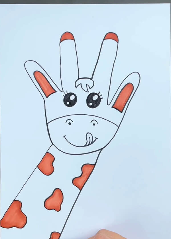 Incredible Method To Create Handprint Giraffe Artwork
