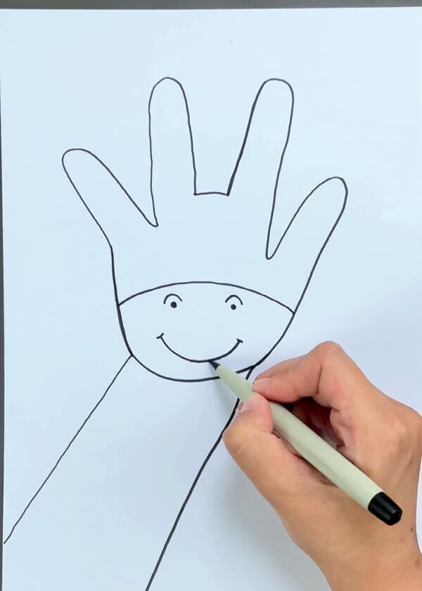 Stunning Technique For Making Handprint Giraffe Art