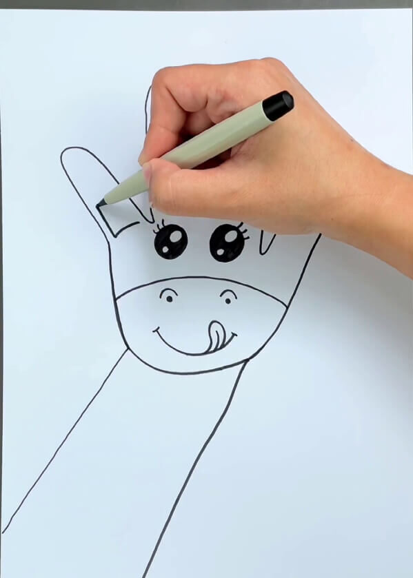 Marvelous Way To Construct A Giraffe Handprint Art