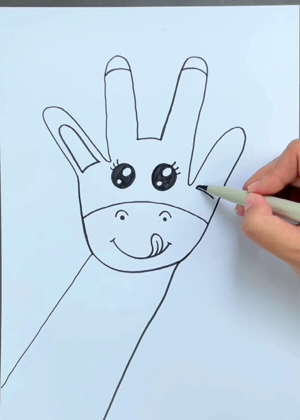 Astounding Method Of Producing Giraffe Handprint Painting