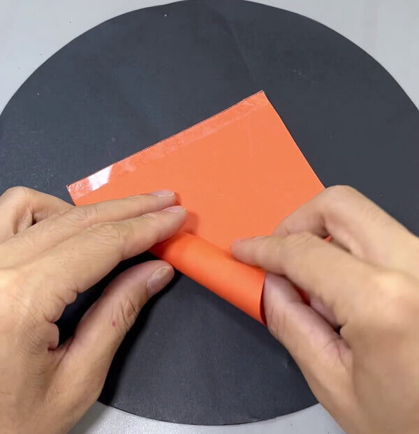 Folding Paper To Form A Cone - Easy Instructional Process to Produce a Paper Carrot