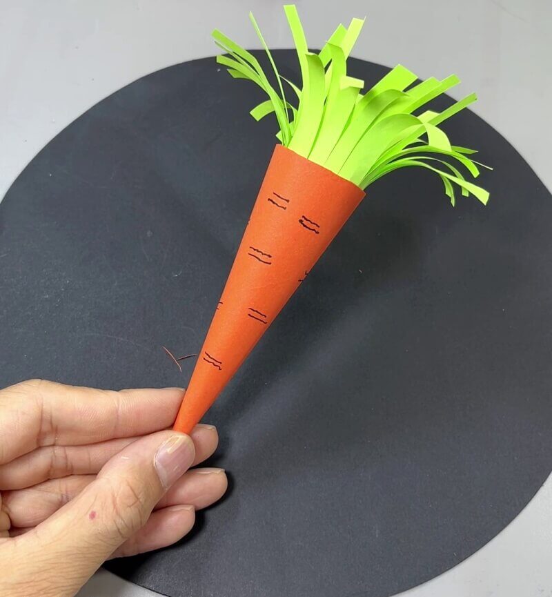 DIY Paper Carrot Craft Is Completed! - Comprehensive Guide to Making a Paper Carrot