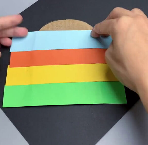 Pasting Papers on Ice-cream - Building Cardboard Ice Cream - Step by Step