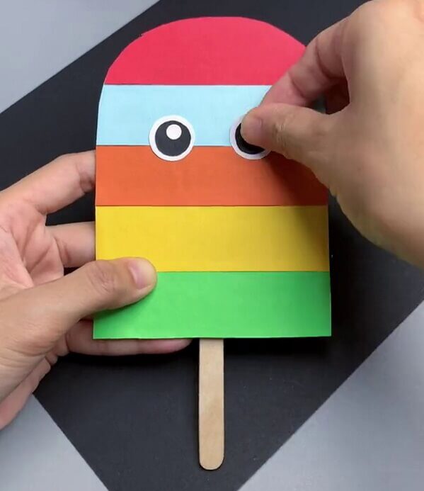 Making Eyes - Steps to Produce Cardboard Ice Cream Easily