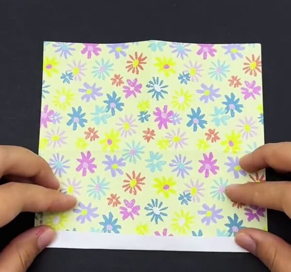 Folding One Side Of The Paper-