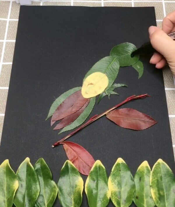 Amazing Idea Of Leaves To Make Adorable Bird Craft For Kids Simple Recycled Bird Art With Leaves - Step by Step Tutorial